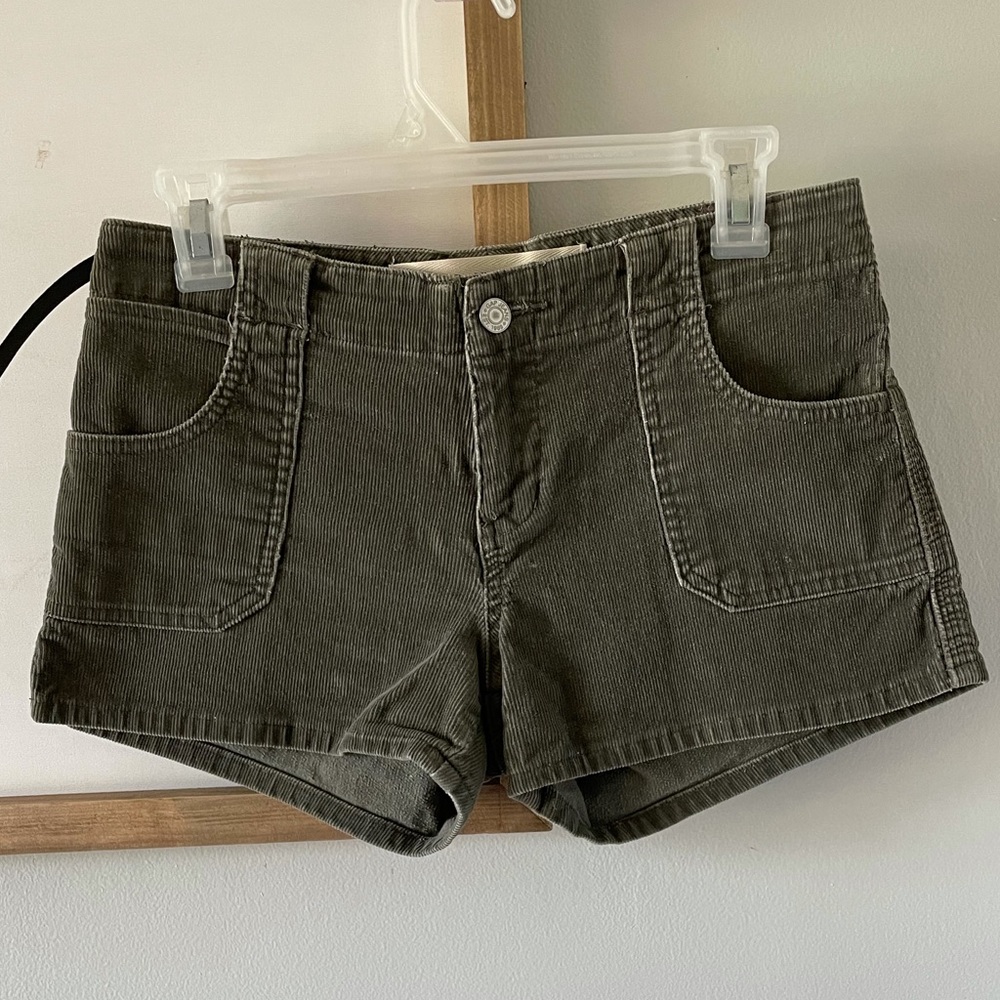 GAP Corduroy Olive Green Shorts Size 2